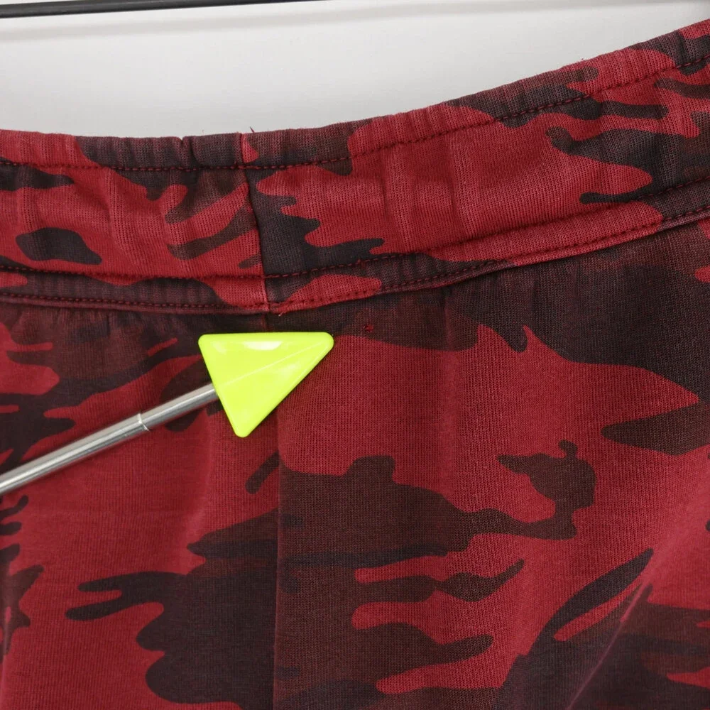 Nike Tech Fleece Joggers Mens 2XL Red Camo Drawstring Tapered Activewear